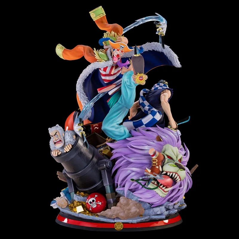 Colorful Buggy the Clown character display with sculpted effects and a scene base.